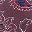 Coltano Slim Paisley Floral Silk Tie, Burgundy, swatch